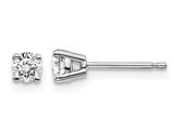 1/3 Carat (ctw VS2-Si1, D-E-F) Lab-Grown Diamond Solitaire Stud Earrings in 14K White Gold